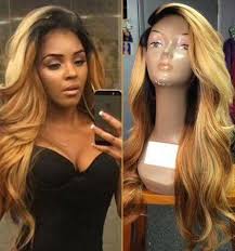 Cheap Dark Roots 1b 613 Mix 27 Long Body Wavy Lace Wigs With Baby Hair Heat Resistant Synthetic Lace Front Wigs Full Lace Wig Human Hair Wigs Lace Front Wigs