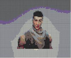 Custom handmade minecraft skin cross stitch keychain, personalised keyring gift, custom minecraft skin, send in your own photos. Perler Bead Fortnite Default Skin Pixel Art Fortnite Hama Beads