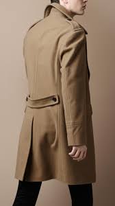 Get the best deals on burberry men's trench coats. Burberry Brit Wool Officer Coat In Dark Camel Natural For Men Lyst