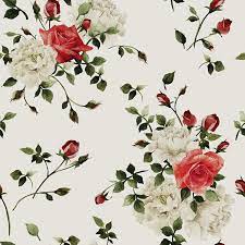 Cora Floral Wallpaper Removable Wallpaper Watercolor Rose