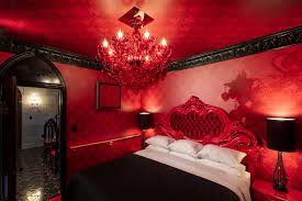 Audacious red rooms from the pages of architectural digest. Elegant Dracula Motel Suite At The Roxbury Motel In New York Popsugar Smart Living