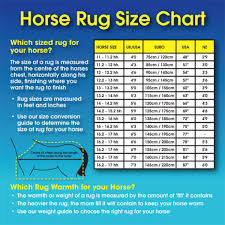 Horse Rug Size Chart