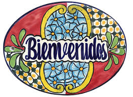 Hand made welcome sign greets your guests with artful and whimsical appeal. Bienvenidos Sign Welcome Sign Talavera Ceramic Large Tile Sign Handmade Mexico 745528190573 Ebay
