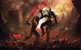 Maybe you would like to learn more about one of these? Doom Eternal Art Wallpapers Top Free Doom Eternal Art Backgrounds Wallpaperaccess