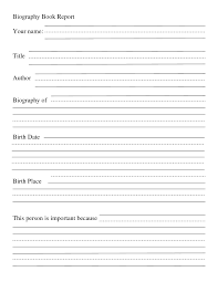 Biography Report Template 4th Grade 4 Professional Templates In 2020 Biography Template Book Report Templates Book Report Template Middle School