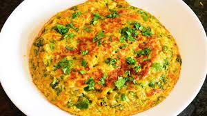 Whisk the batter for a thin paste and then pour all of it in a pan. Vegetable Egg Omelette Youtube