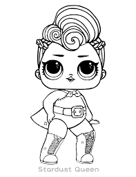 Baby cat lol doll coloring page. Stardust Queen Lol Doll Coloring Page Free Printable Coloring Pages For Kids