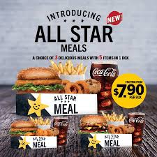 Home menu deals bundles about us stores order now. Reintroducing The All Star Meals Carl S Jr Singapore Facebook