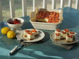 Strawberry Lemon Cheesecake Bars Recipe Lemon Cheesecake Bars Lemon Cheesecake Food Network Recipes