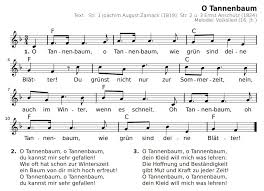 Dezember sind die drei strophen des weihnachtsliedes oh tannenbaum in großer und somit gut lesbarer schrift geschrieben. Oh Tannenbaum