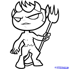 Cool Simple Devil Line Drawing Armelle Jewellery I love the devil (and cuphead itself) too much to put into words, so i made a fun page with him in miscellaneous poses. cool simple devil line drawing