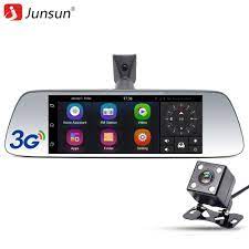 junsun new 7 special 3g car dvr camera mirror android 5 0 with gps automobile dvrs dash cam mirror video recorder dashcam dvr camera dash camera