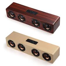 Setzen sie ihre kopfhörer auf und spielen sie. Haptime Hallo Fi Bluetooth Lautsprecher Soundsystem 12 Watt Usb Lade Holz Lautsprecher Tragbare Drahtlose Lautsprecher Fur Zuhause Outdoor Utradioguide Com