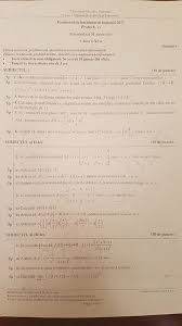 Subiecte Simulare Bacalaureat 2017 La Matematică și Istorie Pentru Elevii Clasei A Xi A Proba Obligatorie A Profilului Foto Ziarul Unirea
