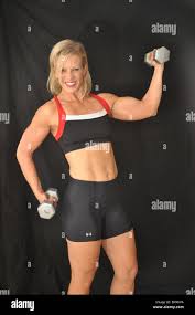 Female muscle builder hi-res stock photography and images - Alamy