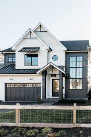 Are there any black and white modern farmhouses? Black And White Modern Farmhouse Exterior Modern Farmhouse Exterior White Exterior Houses Farmhouse Exterior