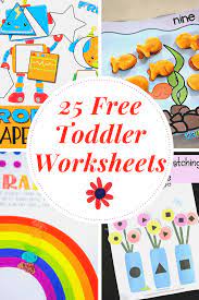 This nature collection activity was so not only fun for my kids but was also fun for me. Free Printable Toddler Worksheets To Teach Basic Skills