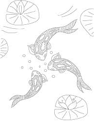 This koi fish coloring book features: Koi Fish Coloring Pages For Adults Free Printable Koi Fish Coloring Pages