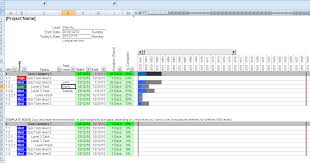 my simple excel gantt chart template