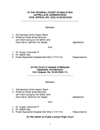 (in the court of appeal of malaysia civil appeal no the contentions before the court of appeal 7 the respondent filed an appeal at the court of the ultimate rule in construing auxiliary verbs like may and shall is to discover the legislative intent; Fillable Online In The Federal Court Of Malaysia Appellate Fax Email Print Pdffiller