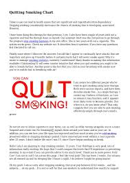 Quitting Smoking Chart