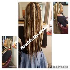 Box Braids Blonde Braids Hair Tucked Blonde Braids Box Braids Triangle Part Box Braids I talked with some hairstylists to get the lowdown on everything you need to know — from choosing your ideal braid size to the takedown process. box braids blonde braids hair tucked
