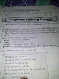 Dec 22, 2016 · guru gatra, guru lagu, dan guru bilangan. Tulisen Guru Wilangan Guru Lagu Lan Guru Gatra Ing Tembang Durma Brainly Co Id