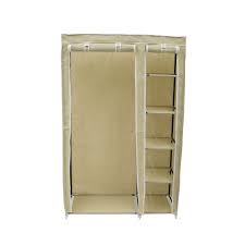 Automatically raises and lowers a clothes rail or closet rod in seconds. Double Cream Canvas Wardrobe Clothes Rail Hanging Storage Closet 19 99 Oypla Stocking The Very Best In Toys Electrical Furniture Homeware Garden Gifts And Much More