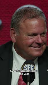 Head coach Sam Pittman talked at 2023 SEC Media Days — sharing his exc...