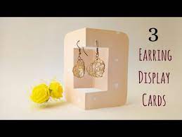 Just check out canva and play around a bit. 3 Diy Earring Display Cards Easy Jewelry Packaging Ideas Handmade Gift Packaging Idea Giftideas Youtube
