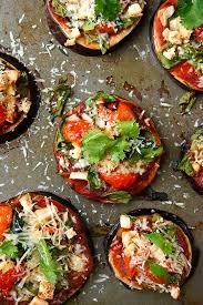 Baked Aubergine Pizza With Garam Masala Masala Recipe Healthy Eggplant Pizza Recipes