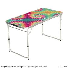 Ping Pong Table Tie Dye Look Hambywg Zazzle Com In 2020 Ping Pong Table Ping Pong Ball Storage