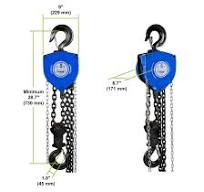 Amazon.com: Tractel Polipasto de cadena manual | Capacidad de 5 toneladas -  10000 libras | Cadena de acero de 30 pies | Grado industrial para ...