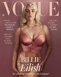 Billie eilish debuted her blond hair on instagram (left) and posed in lingerie for british vogue.instagram; Read Billie Eilish S Vogue Cover Interview In Full It S All About What Makes You Feel Good British Vogue