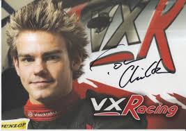 Tom Chilton Hand Signed Promo Card Touring Cars VX Racing.