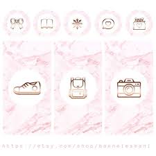 54 best social media icon sets for web, apps, and more. 62 Marble Rose Gold Instagram Highlight Icons Instagram Etsy