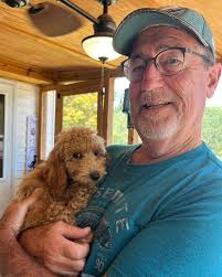 Adopted dog fitting in with our family