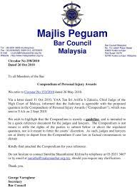 28th august 2008 to all members of the malaysian bar sijil annual 2009 pursuant to section 32 of the legal profession act 1976, we annex herewith a form of application for sijil Majlis Peguam Bar Council Malaysia Compendium Of Personal Injury Awards Pdf Free Download