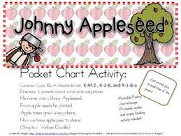 Johnny Appleseed Pocket Chart Poem Set With Printable Reader