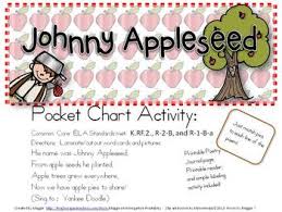 johnny appleseed pocket chart poem set with printable reader