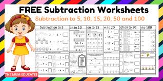 Home»math worksheets»free printable maths worksheets ks2 missing. Free Subtraction Worksheets Year 1 Year 2 The Mum Educates