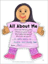 All About Me: A Banner For Beginning Writers | Printable Craftivities