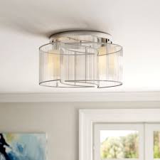Flush ceiling lights sit close to the ceiling and are perfect for low ceilings or where there is a lot of traffic through the room. Ceiling Flush Lights You Ll Love Wayfair Co Uk