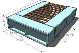 This diy tall platform bed is a fairly complicated project, so note that it will take some time and a circular saw. Full Storage Captains Bed Ana White