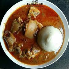 Banku With Palmnut Soup Chicken And Fish African Food Ghana Food Africa Food