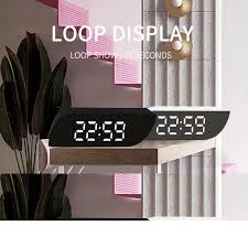 QUANBU Creative Mirror Alarm Clock Multifunctional LED Clock Makeup Mirror  Alarm Clock Plug Mirror Alarm Clock: Buy Sell Online @ Best Prices in  SriLanka | Daraz.lk