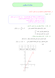Ø¯Ø±Ø³ Ù…Ø¹Ø§Ø¯Ù„Ø© Ù…Ø³ØªÙ‚ÙŠÙ… Ù„Ù„Ø³Ù†Ø© Ø§Ù„Ø«Ø§Ù„Ø«Ø© Ø¥Ø¹Ø¯Ø§Ø¯ÙŠ Ø§Ù„Ø¯Ø±Ø§Ø³Ø©
