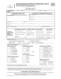 Permits are important to an air conditioning project building permits are designed to keep you, and everyone else involved in the process, safe. Housing Electrical Permit Application Form
