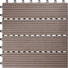 Hpl platten (high pressure laminate). Klick Fliese Wpc Braun 30 X 30 Cm 6 Stuck Kaufen Bei Obi