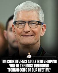 Tim Cook just dropped some tech buzz, Apple's building something so  'profound,' your phone might start feeling philosophical. 🤖🌟